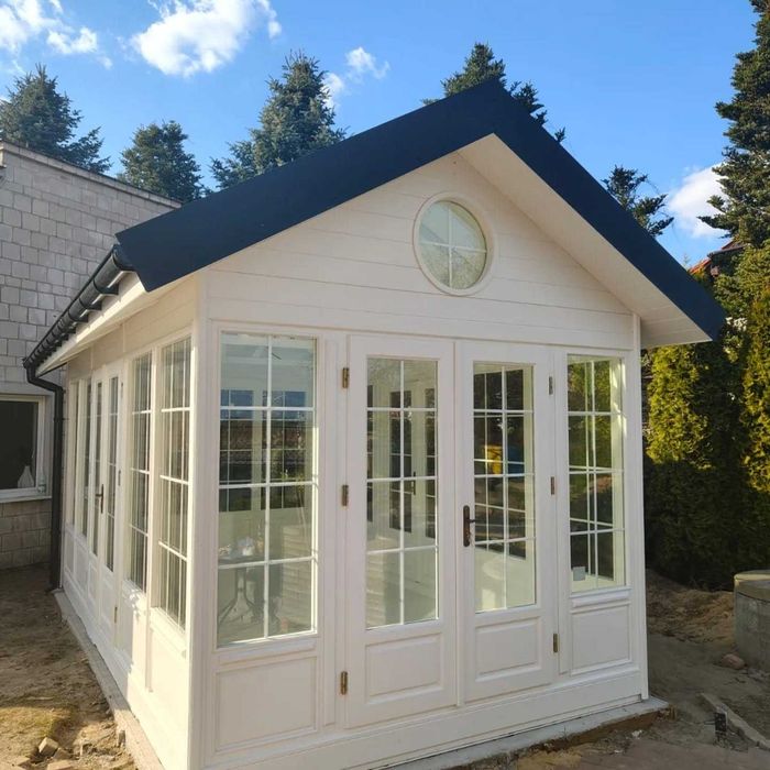 Designerska oranżeria / garden studio – całoroczna, ocieplona PREMIUM