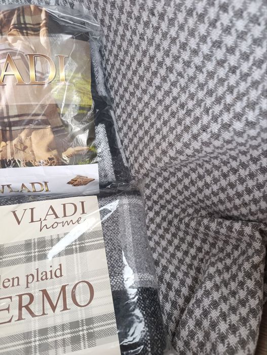 Плед Vladi Palermo 140 x 200 сіро-білий