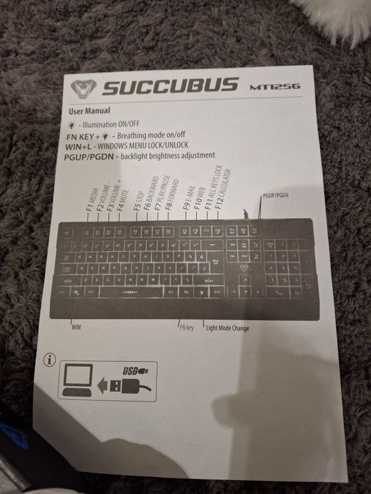 Klawiatura membrowa Media-tech COBRA PRO SUCCUBUS MT1256