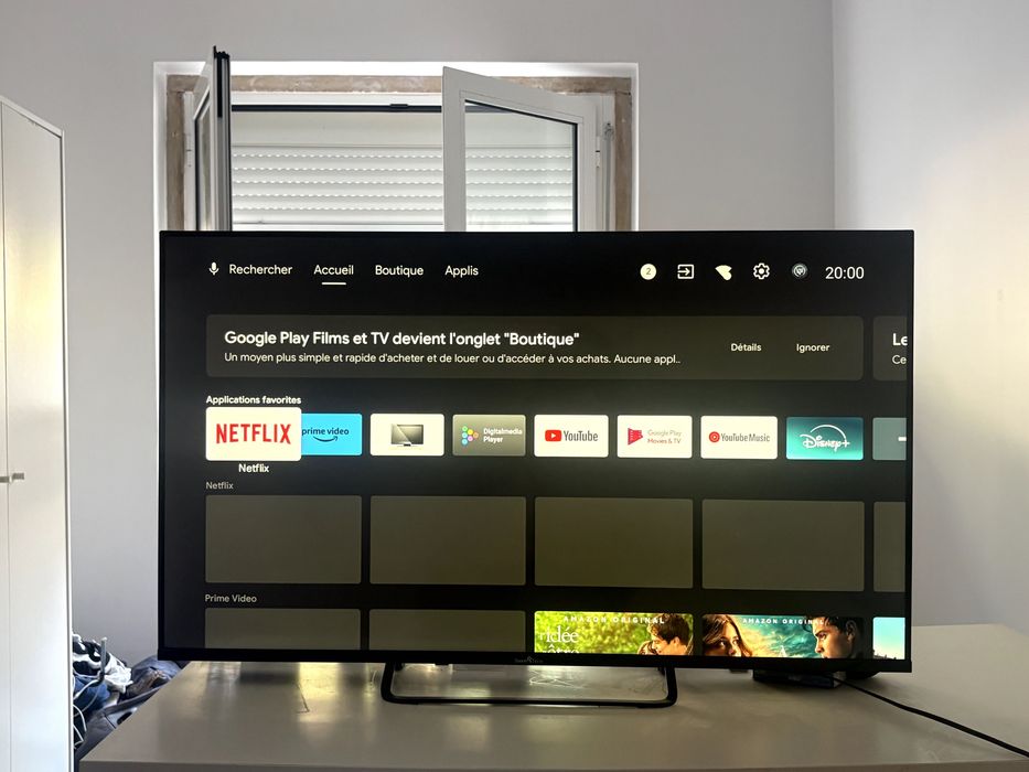 Televisao Smartech AiPlus 4K, 43 polegadas, muito bom estado