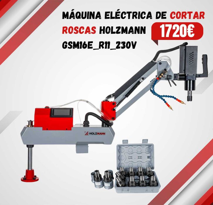 Máquina Elétrica de Cortar Roscas 230V 600W HOLZMANN JL20