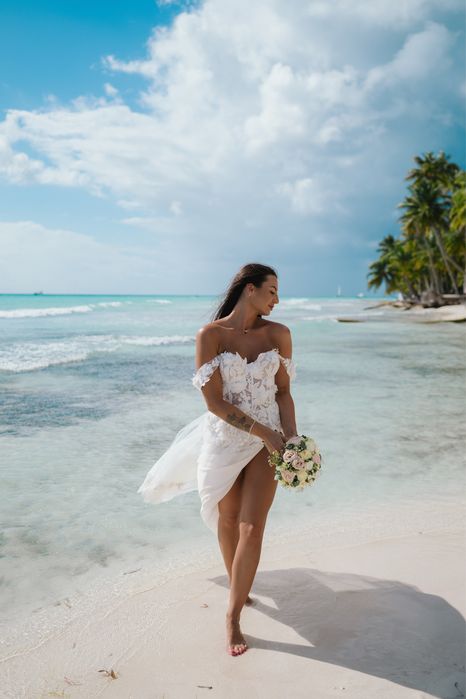 Suknia Ślubna - biała efekt „naked”