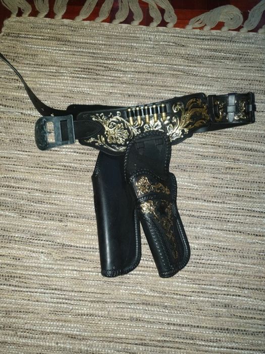 Cinto de cowboy vintage (acessório de carnaval)