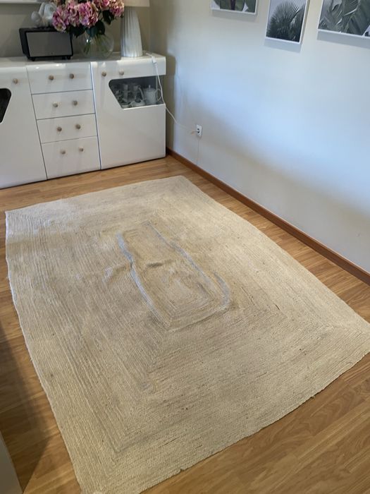 Tapete de Juta branco Zara Home