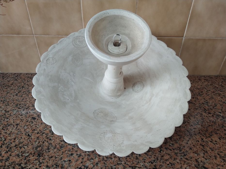 Candeeiro em gesso antigo vintage casa quarto apartamento vivenda escritório gabinete cozinha.