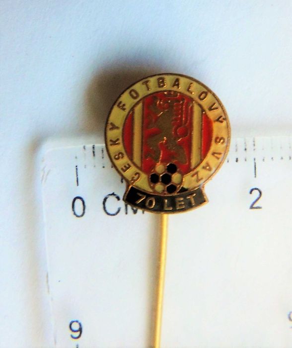 pin igła Federacja Piłkarska Czechy 70 lat jubileusz