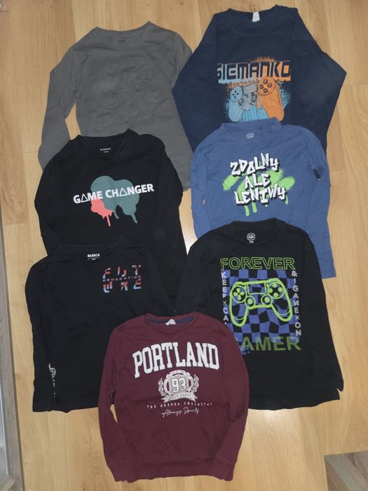 bluzki długi rękaw 134 longsleeve smyk