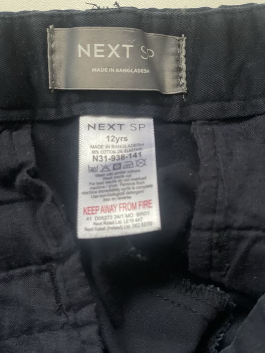 Темно- сині  брюки Next на хлопчика 140-150 см