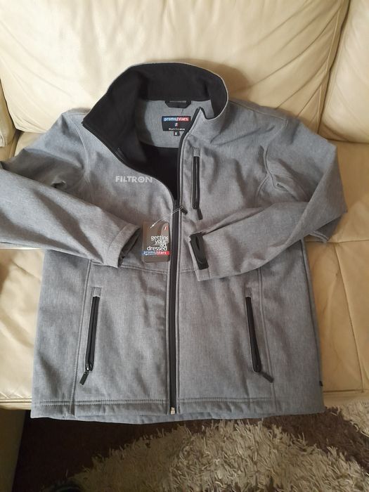 Szara kurtka typu Softshell marki PromoStars