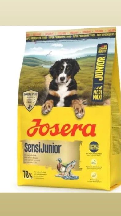 Йозера 12.5кг Цуцики Качка Лосось JOSERA SensiJunior корм для вирощува