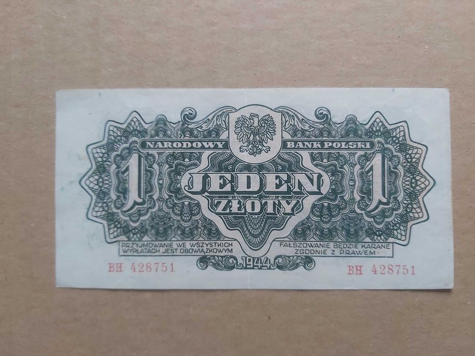 1 zł z 1944 stan b. dobry !! !! !!