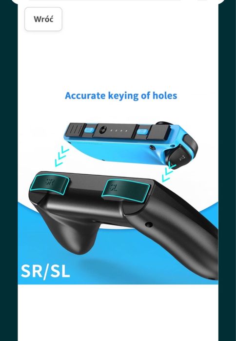 Mooroer Grips do Nintendo Switch/Switch OLED Joy-Cons kontroler