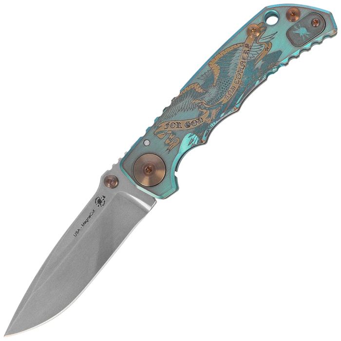 Nóż składany Spartan Blades Harsey Folder (SF5 Custom God & Country)
