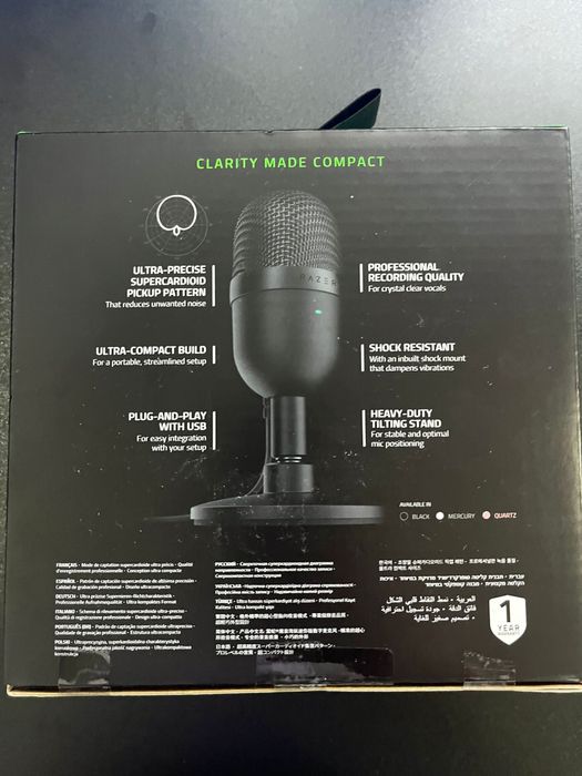 Vendo microfone RAZER SEIREN MINI