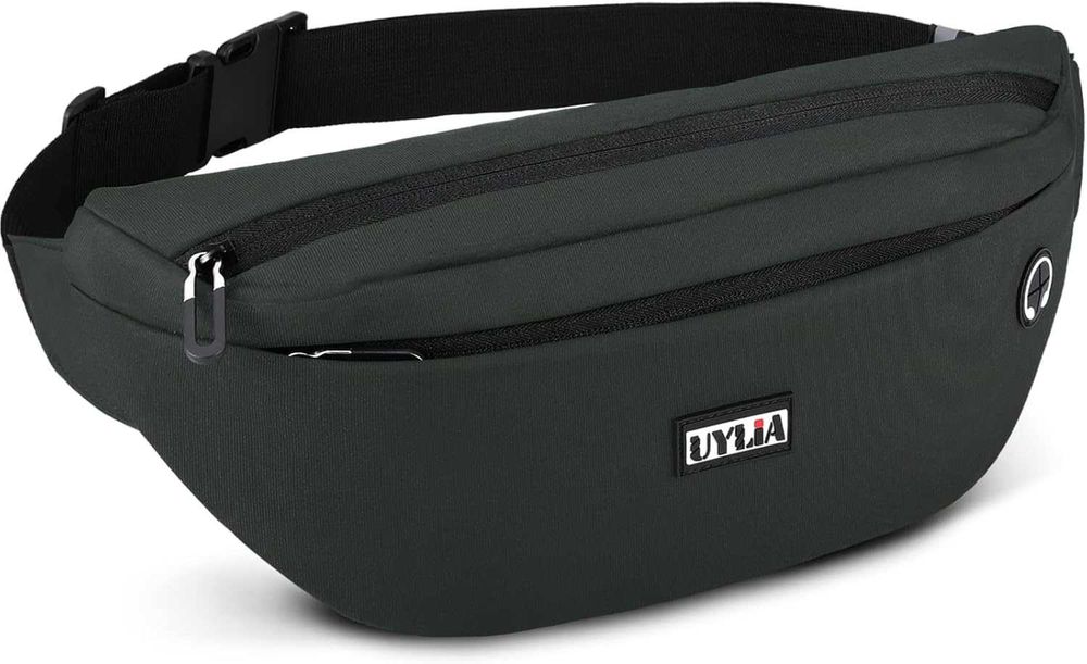 Nerka UYLIA Ciemny Szary Saszetka Sportowa 4 Kieszenie Pas M