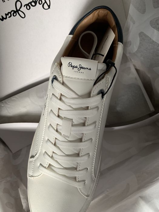 Tênis Pepe Jeans em couro- Branco-Tamanho44-Novos