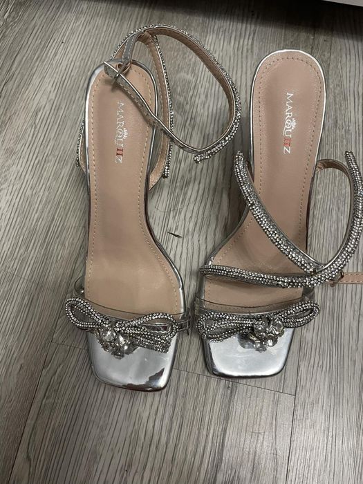 Buty imprezowe srebrne