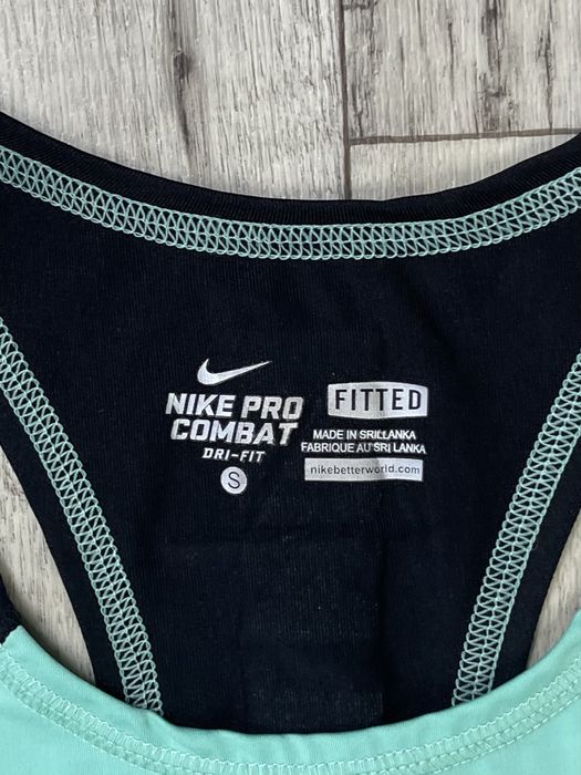 Nike pro combat dri-fit майка S размер женская беговая с принтом