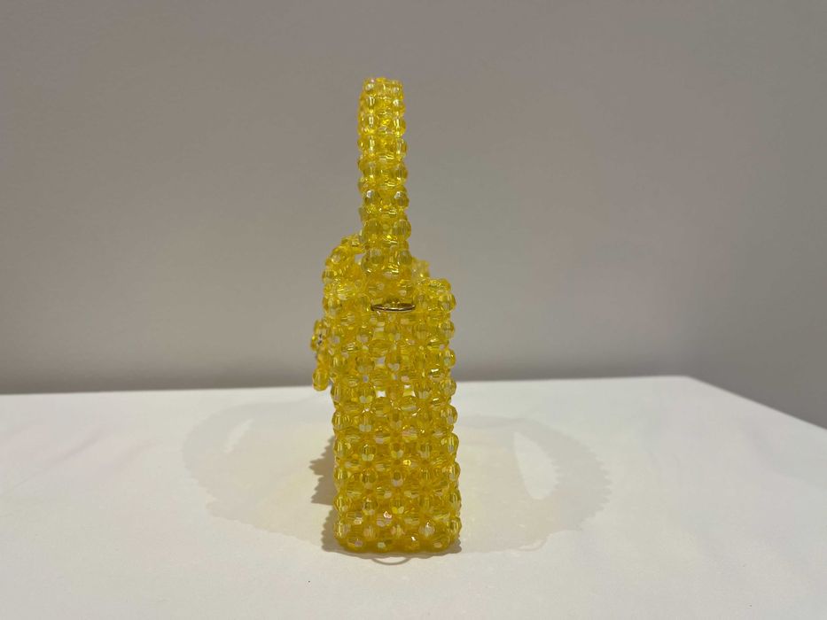 Damska złoty torebka wesele 18x12x21 koralik