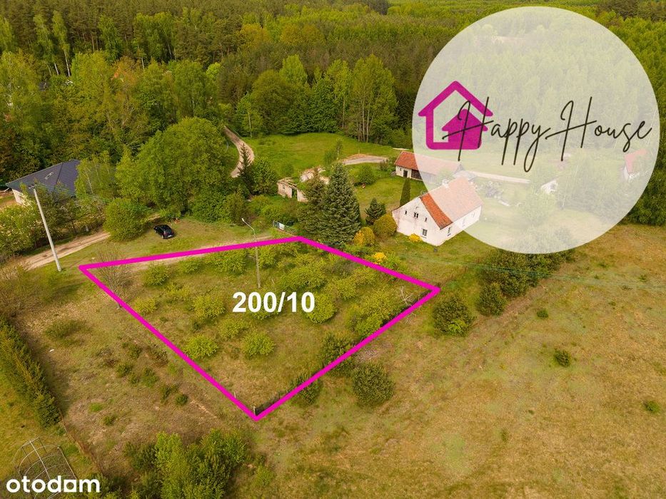 Działka w otoczeniu lasów, 858 m2, Barcikowo