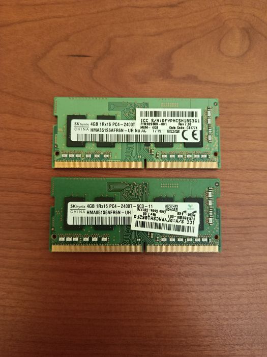 Memoria RAM 2x4GB DDR4 portátil