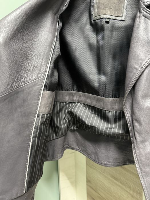 Шкіряна куртка косуха жіноча Мassimo Dutti