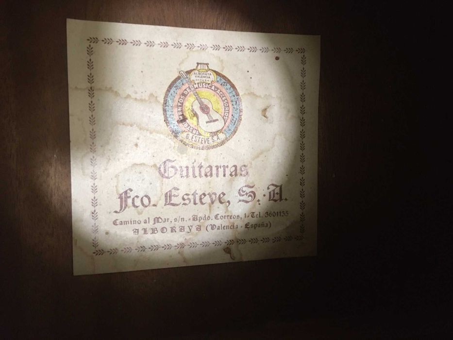 Guitarra clássica espanhola  "Esteve" , antiga em muito bom estado