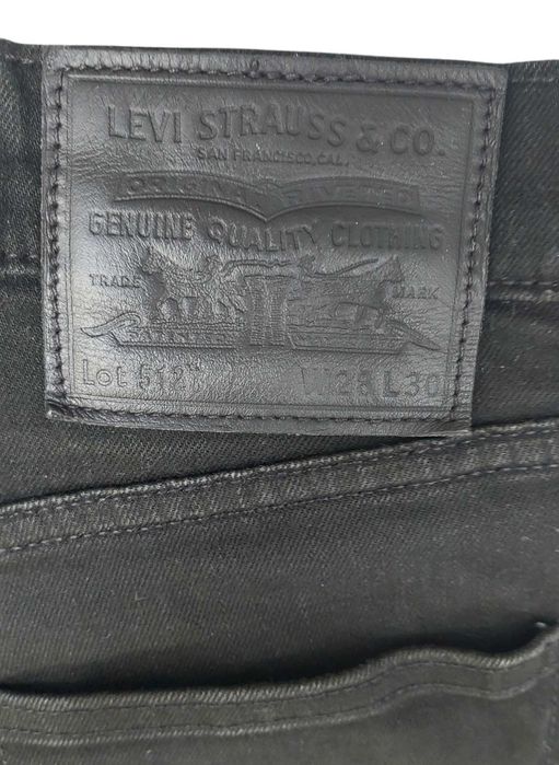 Spodnie jeansy czarne LEVI'S Premium, R. W28 L30