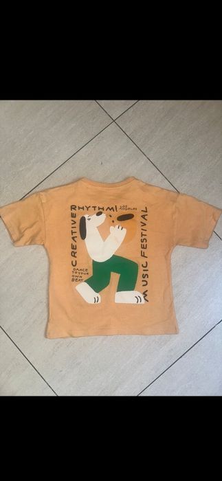 Футболка Zara для мальчика рисунок на спине, 110 см
