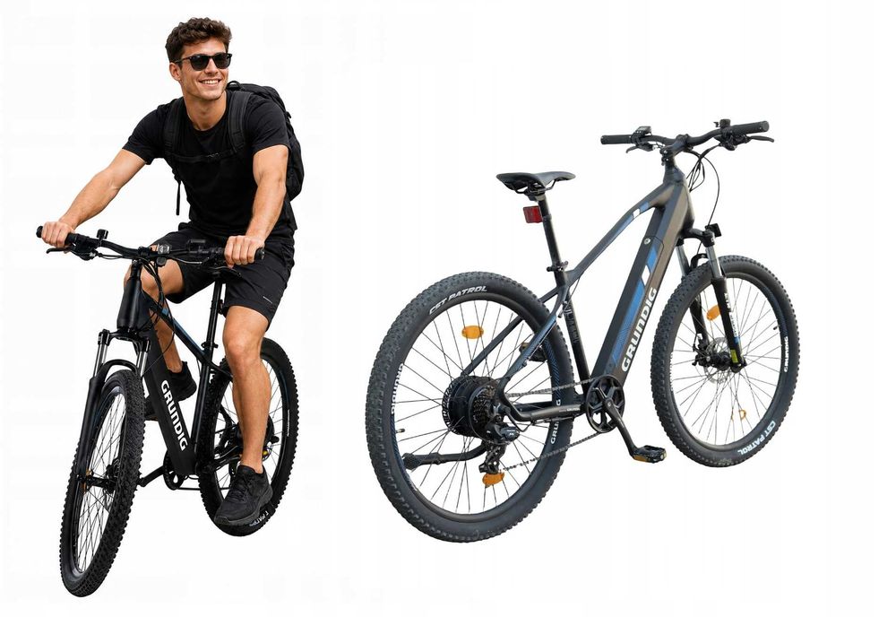 Rower Elektryczny Górski E-MTB GRUNDIG HT 27.5" 250W Shimano