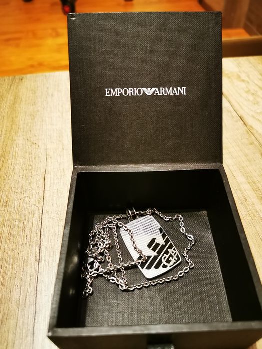 Oryginalny naszyjnik emporio  Armani elegancki okazja 50% taniej