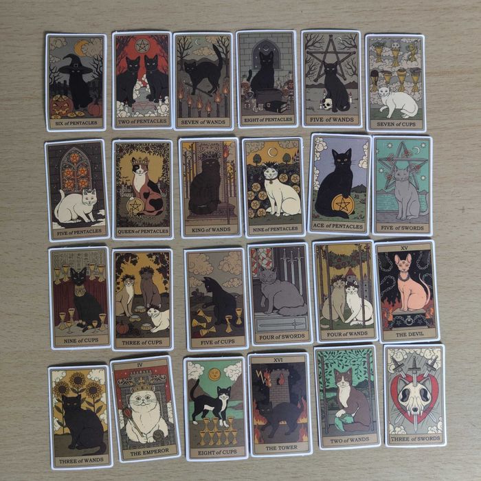 72 Autocolantes Stickers Cartas Tarot