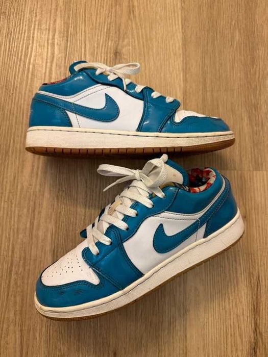 Nike Air Jordan 1 Low Barcelona GS size 38,5 blue white sneakersy buty