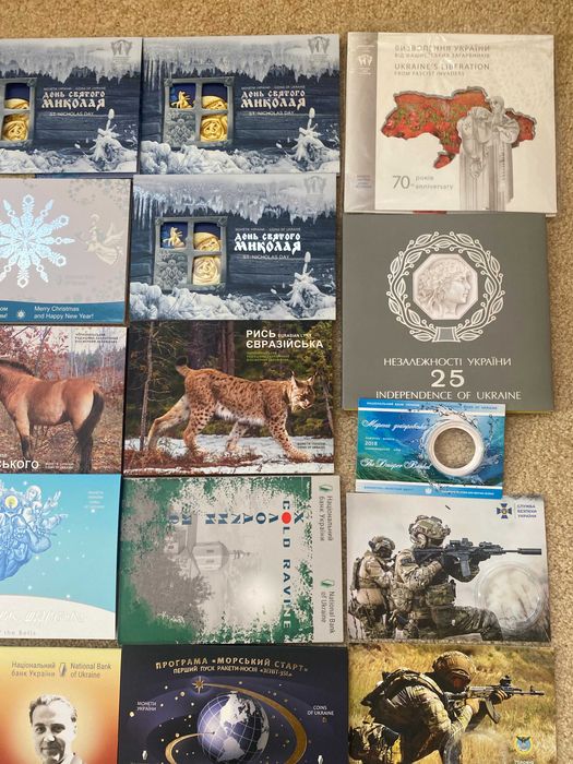 Сувенірні  (буклети) до монет Чорнобиль і другі  опис обмін