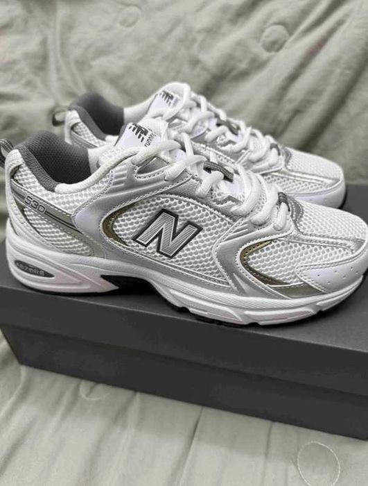 New Balance 530 White Silver Rozmiar 41.5