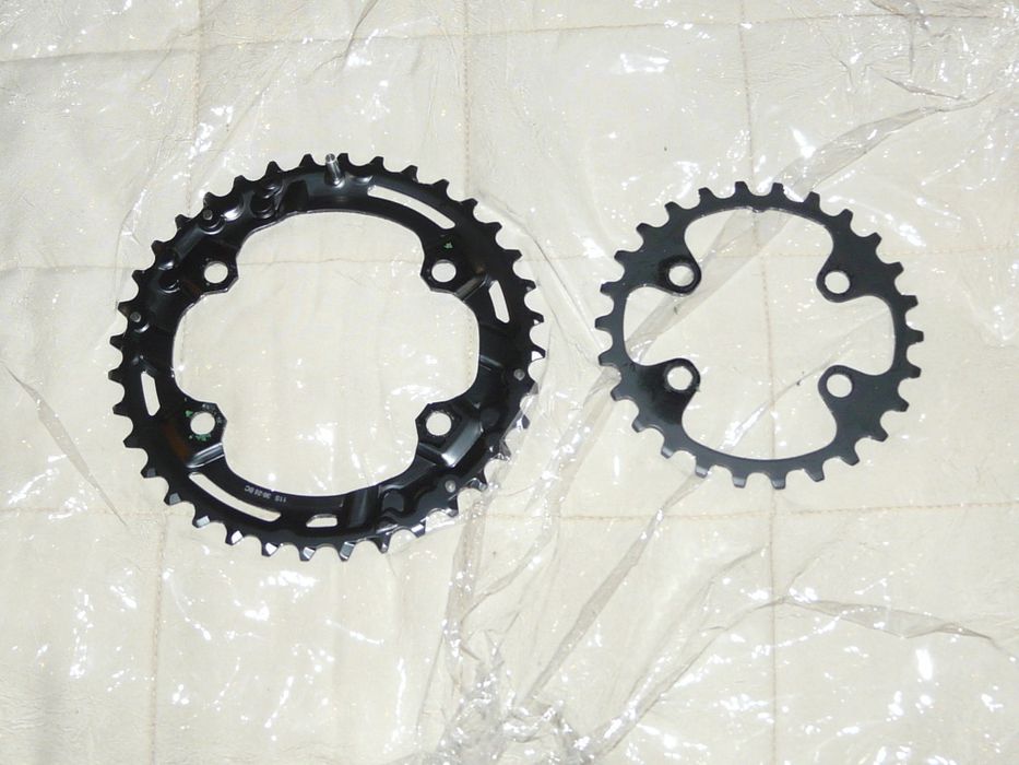 Nowe tarcze Shimano 36/26 do korb XT/SLX