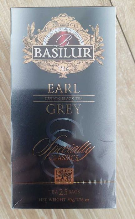 Herbata Basilur Earl Grey 25 torebek 50 g ekspresowa