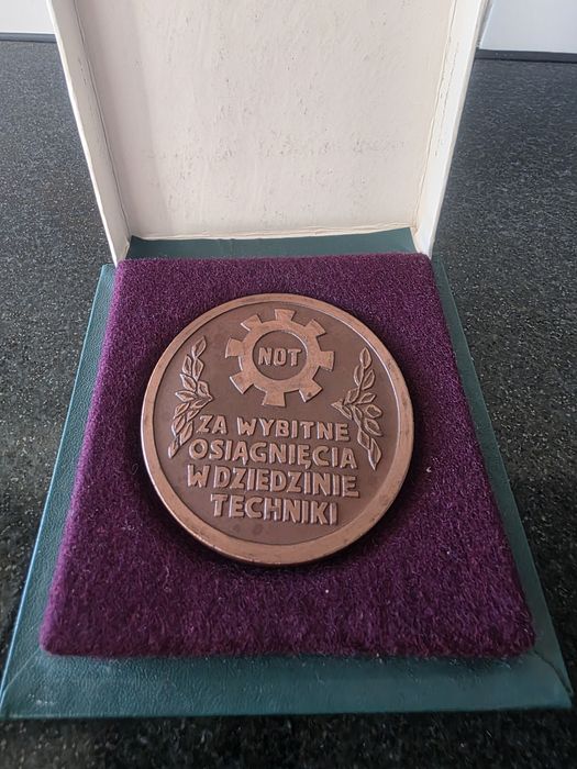 Medal odznaka Not Naczelna Organizacja Techniczna Włoclawek