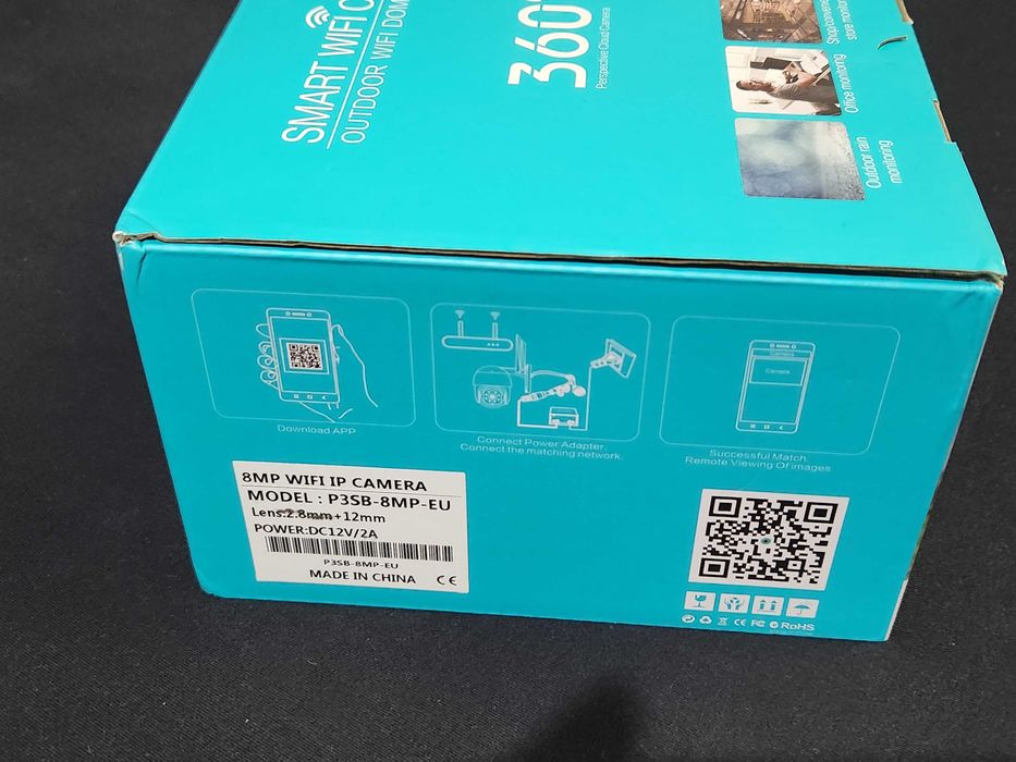 WiFi камера відеоспостереження BESDER P3SB-8MP-EU (8МП, 2 об’єктива)