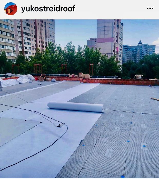 Монтаж ПВХ мембраны. Кровельные работы. Плоская кровля