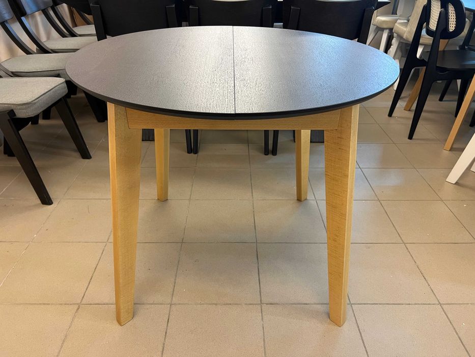 Стіл Марс Д90+30 кухонний круглий розкладний буковий на кухню бук