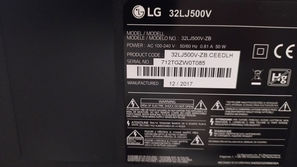 TV LG Stan bardzo dobry