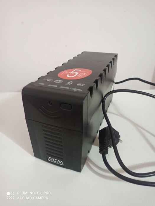ДБЖ PowerCom RPT-800A Schuko, 800ВА євророзетки, Line-Interactive