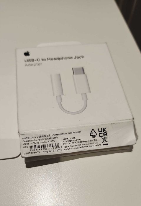 Adaptador USB-C para Jack 3.5mm Original Apple (Novo)