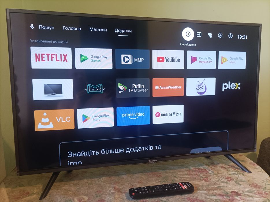 Smart телевізор Hisense 40 дюймів