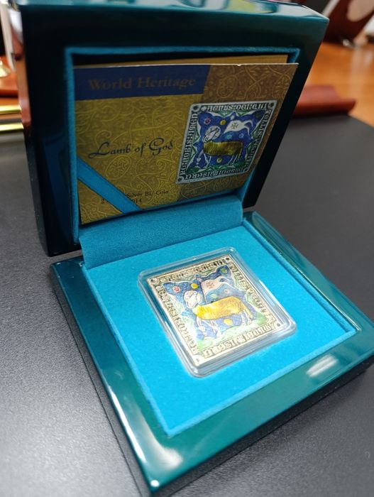 Інвестиційна, колекційна монета " Боже Ягня" СРІБЛО. Сертифікат.