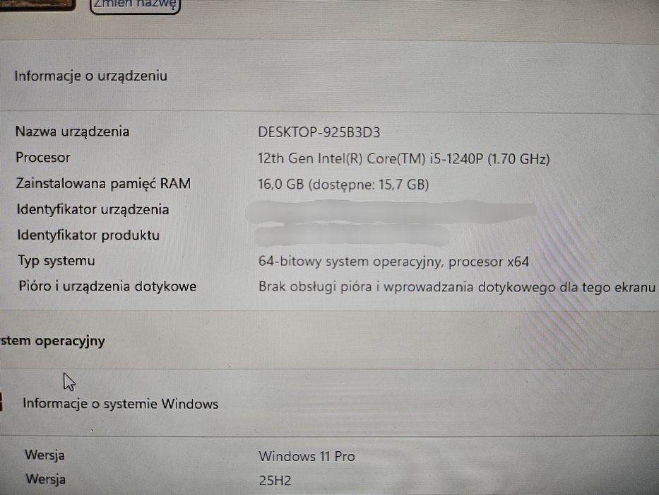 Komputer All-in-One Lenovo ThinkCentre Neo 30a 24 AIO i5-1240p 16gb