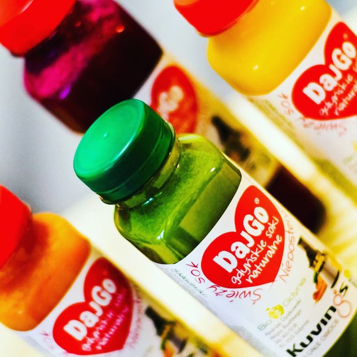 Soki DajGo z wyciskarki KUVINGS AUTO 10S