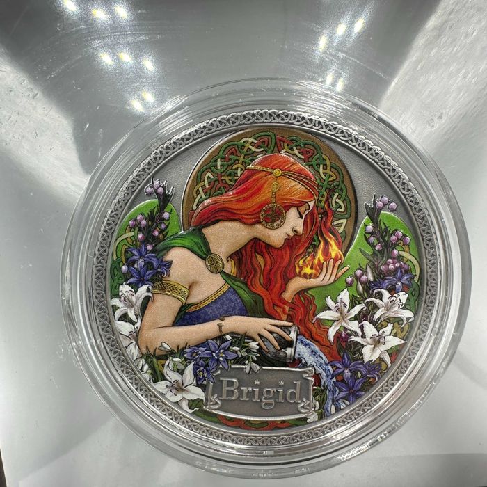 BRIGID BOGINIE ZDROWIA Srebrna Moneta 5 Chedis Ghana 2022 50 g.