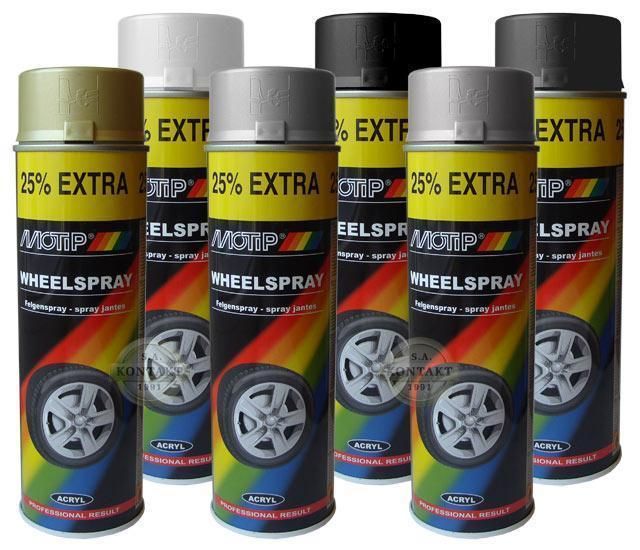 Фарба (емаль) для коліс и колісних дисків Motip Wheelspray 500 мл